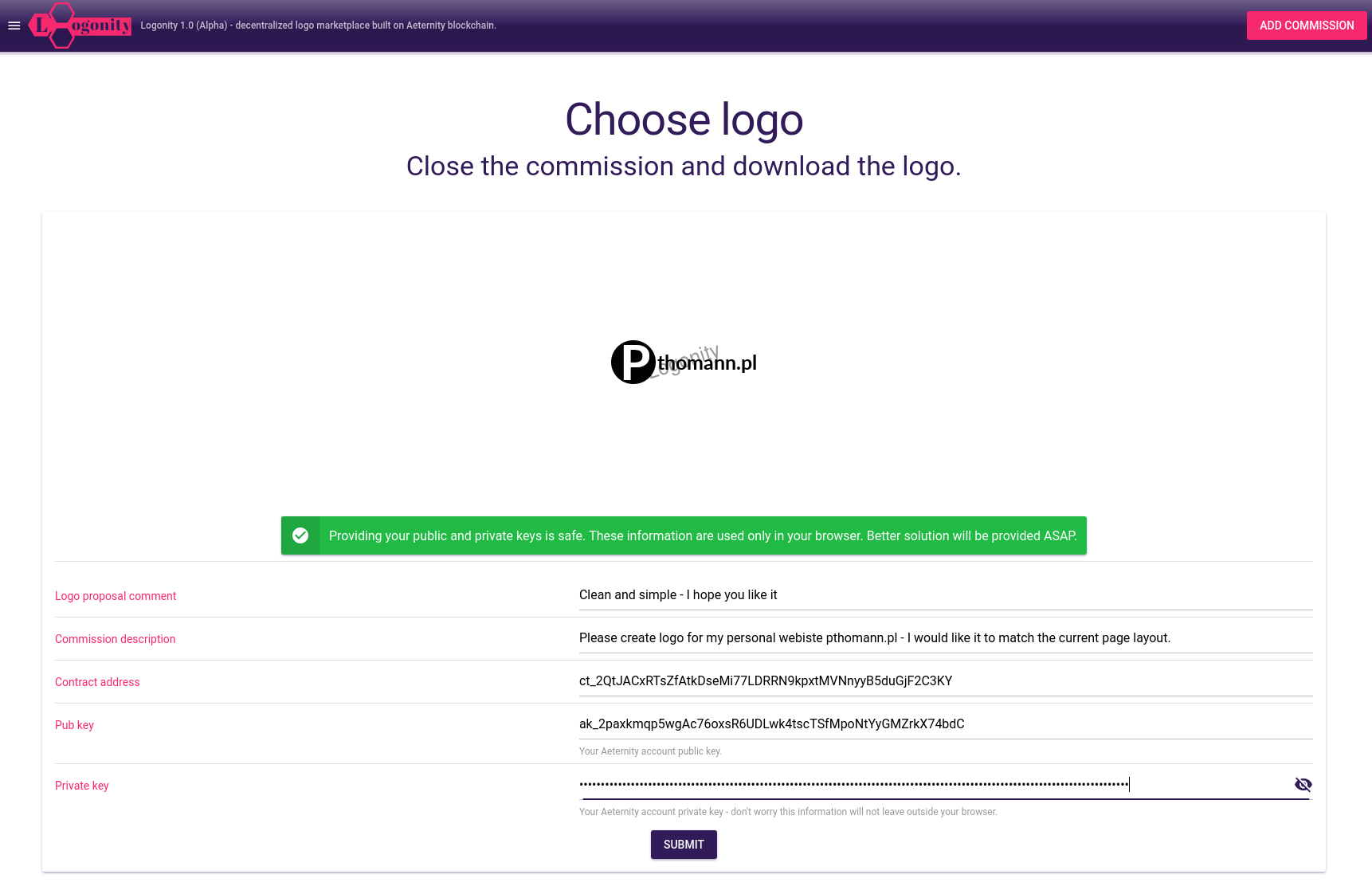 Logonity - Choose Logo View